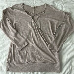 Wrap sweater